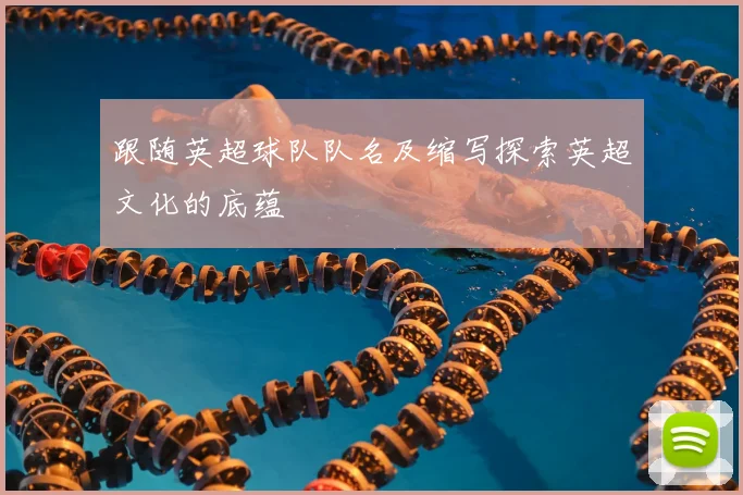 跟随英超球队队名及缩写探索英超文化的底蕴
